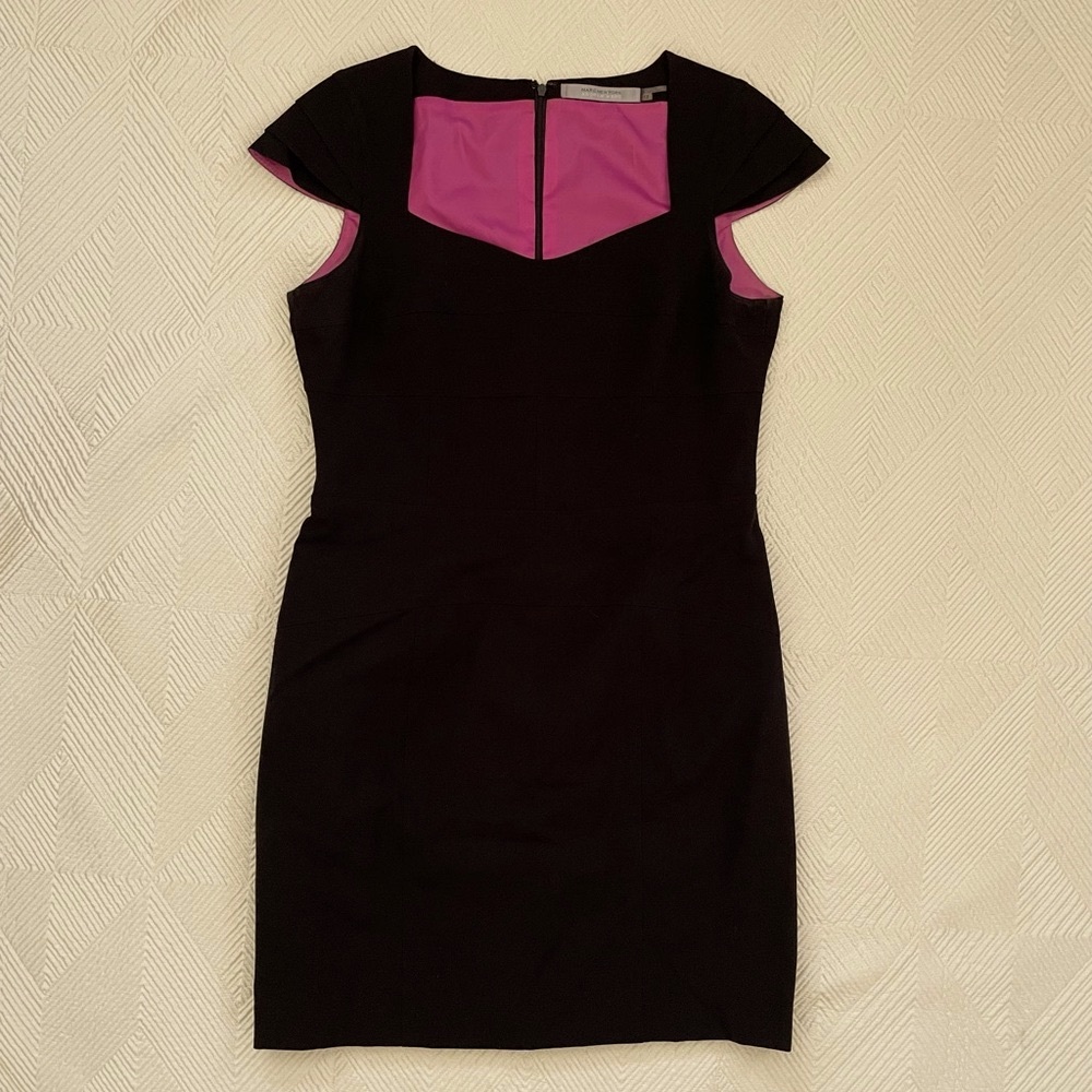 Elegant Black and Pink Dress
